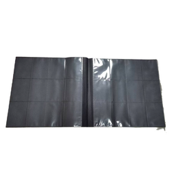 EVORETRO - Regular card binder with zipper 4x3 - Black