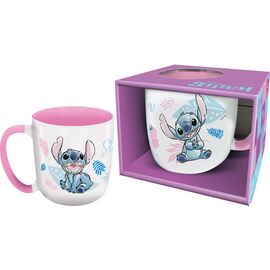 STITCH - Watercolor Pink - Mug Elite Colored Inner - 13Oz