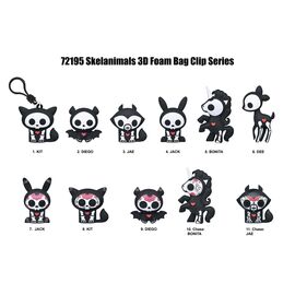 SKELANIMALS - Series 1 - 3D Foam Bag Clip (Display 24 Pcs)