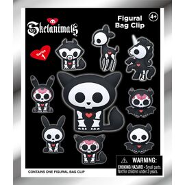 SKELANIMALS - Series 1 - 3D Foam Bag Clip (Display 24 Pcs)