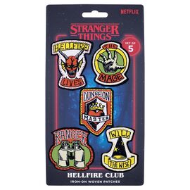 STRANGER THINGS - Set of Five Fabric Patches