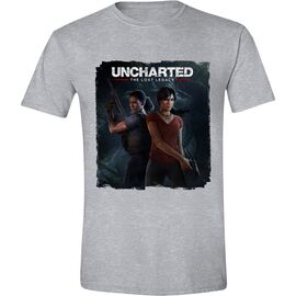 UNCHARTED - T-Shirt The Lost Legacy Cover - Grey (XL)