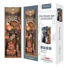 BOOK NOOK KIT - DIY- The steam age - 164pcs + LED Light