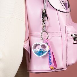 STITCH & ANGEL - Ohana Haert - 3D Keychain 'Liquid'