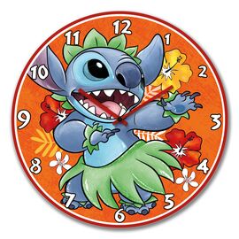 STITCH - Wall Clock 50cm - Orange