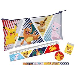 POKEMON - Stationery Set with Pocket - 5pc
