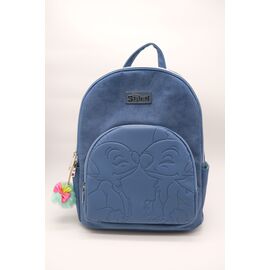 STITCH & ANGEL - Fashion Duo Blue Corduroy BackPack - '28x22x11cm'