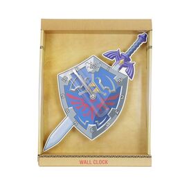 ZELDA - Shield & Sword - Metal Wall Clock