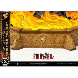 FAIRY TAIL -Natsu, Gray, Erza, Happy -Statue Del. Bonus Vers. 1/7 57cm