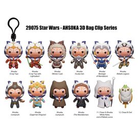 STAR WARS AHSOKA - Series 1 - 3D Foam Bag Clip (Display 24 Pcs)