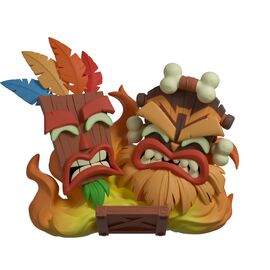 CRASH BANDICOOT - Aku Aku & Uka Uka - Figure Youtooz 9cm