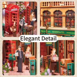 BOOK NOOK KIT - DIY- 84 Charing Cross Road - 178pcs + LED Light