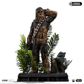 STAR WARS VI - Chewbacca & Tokkat - Statue Art Scale 1/10 22.4cm
