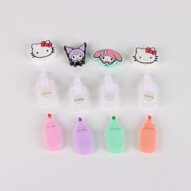 HELLO KITTY & Friends - Pack of 4 mini Highlighters "head"