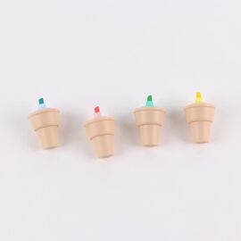 MINNIE - Pack of 4 mini Highlighters "food"