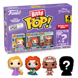 DISNEY PRINCESS - Bitty Pop 4 Pack 2.5cm - Rapunzel