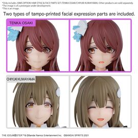THE IDOLMASTER - 30MS Option hair style & Face Parts Set - Model Kit