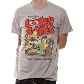 LOONEY TUNES - T-Shirt IN A TUBE- Retro TV (L)