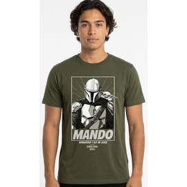 MANDALORIAN & GROGU - Wherever i go he goes - T-Shirt (M)