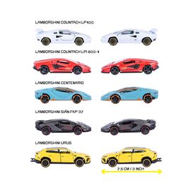 RIDE COOL - Lamborghini - Pack of 5 Miniature Cars - 1:64