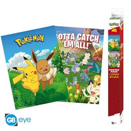 POKEMON - Decorations - Set 2 posters '52x38'