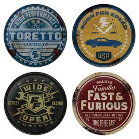 FAST & FURIOUS - Set of 4 Coasters - Limited Edition!