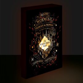 HARRY POTTER - Marauders Map - Light Canvas 40X30 Cm