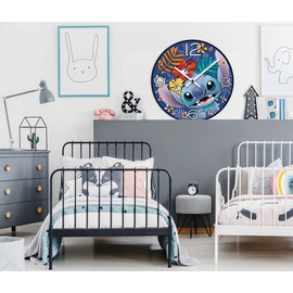 STITCH - Wall Clock 50cm - Blue