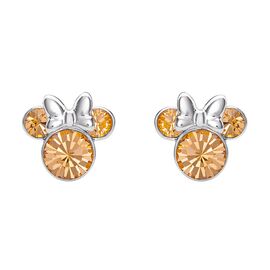 MINNIE - Stud Birthstone Earrings in Plated Brass - June
