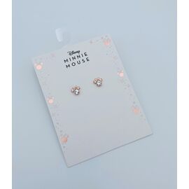 MINNIE - Pair of Stud Earrings - Silver Plated Brass