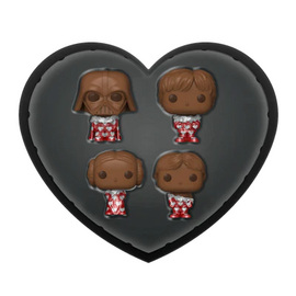 STAR WARS - Pocket Pop Keychains 4 Pack- Valentine (Chocolate)