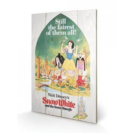 DISNEY - Printing on wood 40X59 - Snow White Still the Faires