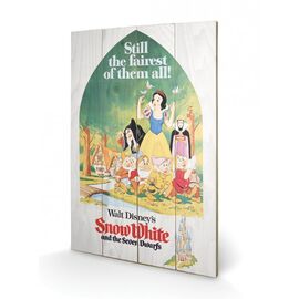 DISNEY - Printing on wood 40X59 - Snow White Still the Faires