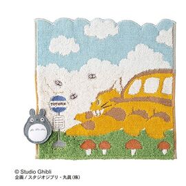 MY NEIGHBOR TOTORO - Catbus on ti's way - Mini Towel 25x25cm