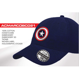 CAPTAIN AMERICA - Logo - Baseball Cap "Honey Comb"