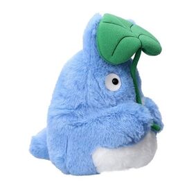 MY NEIGHBOUR TOTORO - Blue Totoro with leaf - Nakayoshi Plush