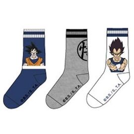 DRAGON BALL - Pack of 3 Vegeta/Goku Socks (T43/46)