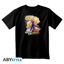 DRAGON BALL - T-Shirt DBZ Saiyans Unisex black (XL)