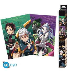 DEMON SLAYER - Entertainment district - Set 2 posters '52x38'