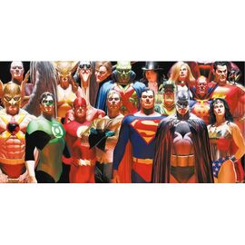 DC - GLASS POSTER - Justice League - 60X30x3cm