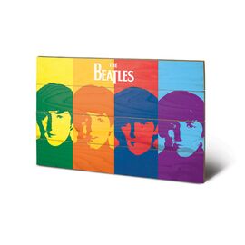 THE BEATLES - Printing on wood 40X59 - Pop Art