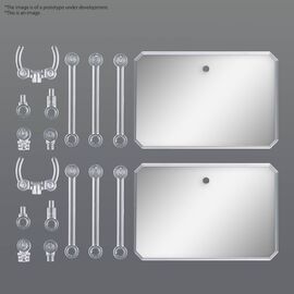 GUNDAM - Action Base 6 (Clear Color) Mirror Stickers Set - Model Kit