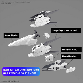 30MM - 30MM 1/144 Option Parts Set 9 (Large Booster Unit) - Model Kit