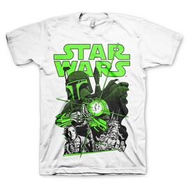STAR WARS - T-Shirt Vintage Boba Feet - White (L)