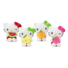 HELLO KITTY - Fruits  - Assortment of 12 Plushs - 4 Models - 22cm