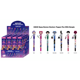 K-POP DEMON HUNTERS - 3D Head Topper Spinning Pen (Display of 16 pcs)