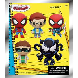 SPIDER-MAN - Series 1 - 3D Foam Magnets in blind bags (Display 12 Pcs)