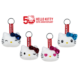 HELLO KITTY - Assortment of 48 Keychain Plushs - 4 models- 7cm