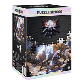 THE WITCHER - Geralt & Triss in battle - Premium Puzzle 1000P