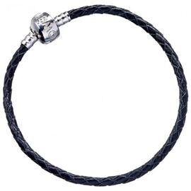 HARRY POTTER - Black Leather Charm Bracelet - 21cm